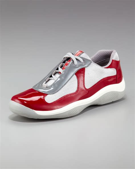 red prada sneakers